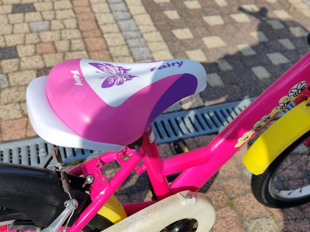 Śliczny rowerek 16 dla dziewczynki /Koła 16"/