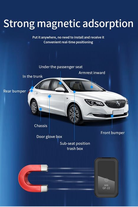 Mini rastreador Localizador em tempo real Multifuncional Gf-22 novo