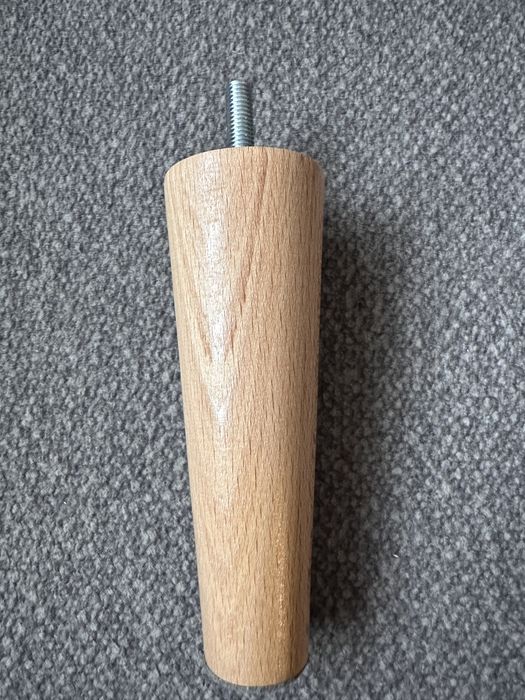 Nogi drewniane 13cm, noga drewniana 10 sztuk, stożek H13