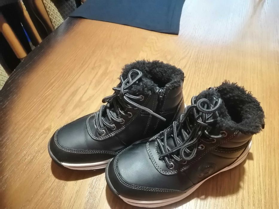 buty ocieplane kozaki zimowe dziecięce 30