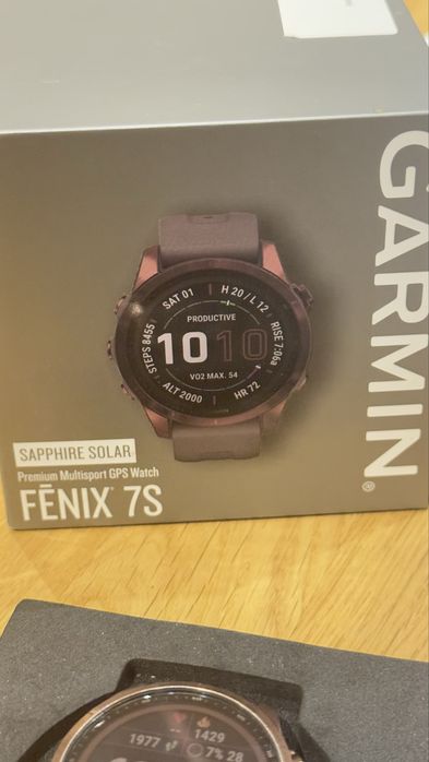 Limitowany Zegarek Garmin Fenix 7S Sapphire Solar ciemnobrązowy tytan