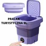 "Składana Pralka Turystyczna 9L - Czyste Ubrania w Podróży!"