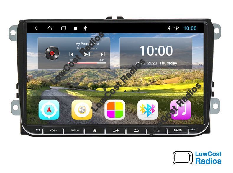 SETEMBRO 2025!!! Rádio GPS VW • SKODA • SEAT - ANDROID - 7" e 9"