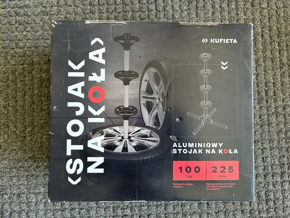 Nowy stojak na koła opony aluminiowy 100 kg
