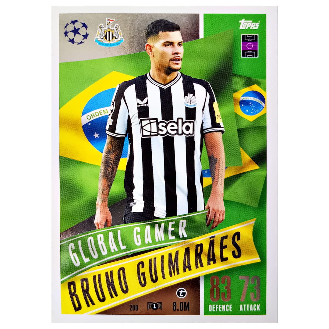 Karta Topps Match Attax Extra 2023-24 Bruno Guimares 200 Global Gamer