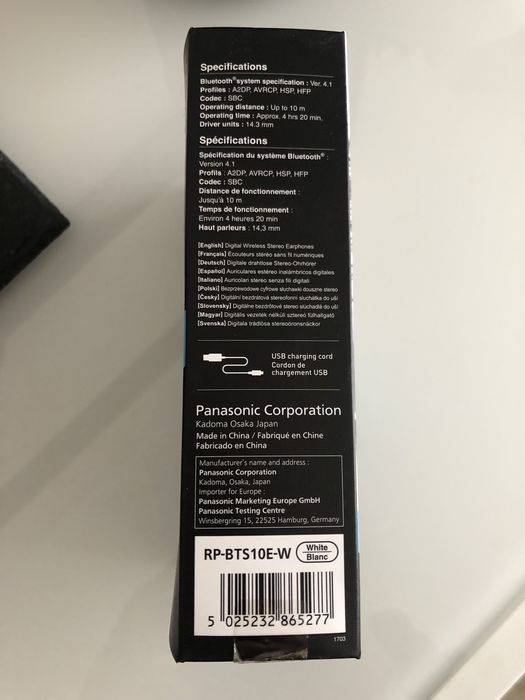 Panasonic Wings earphones