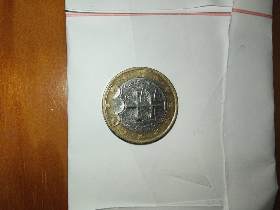 Moeda rara, moeda de 1 euro 2009, 2009 Slovensko, Eslovênia 2009 moeda