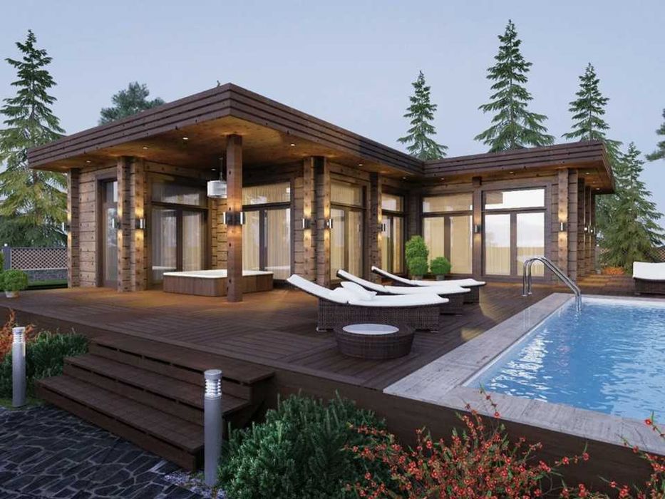 Casa de Madeira T1 Bungalow, Pré-Fabricada