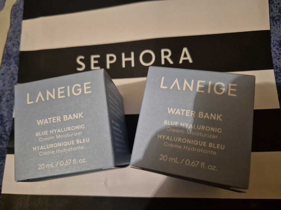 2 sztuki! Hit! LANEIGE Water Bank 20 ml krem hialuronowy z SEPHORA!!!