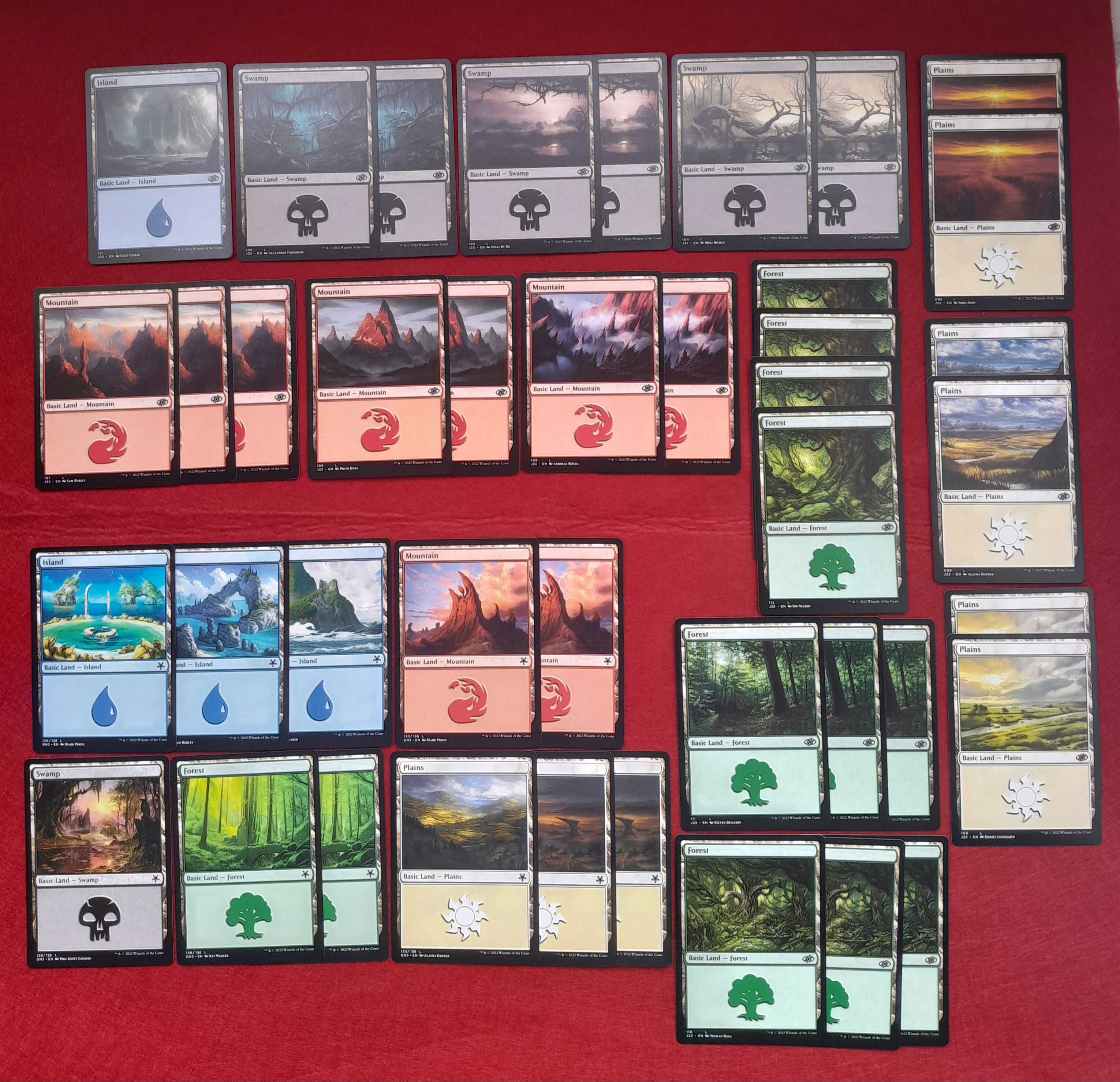 MTG- Lote de 171 Lands ORIGINAIS