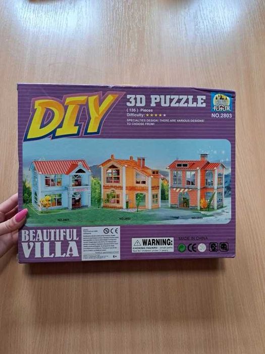 Puzzle 3D domek 3D