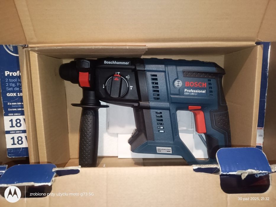 Bosch Profesjonal 18v GBH 180-li+GDX 180-li