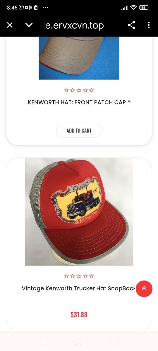 Винтажная VTG Кепка Kenworth 1982 Classics Trucker