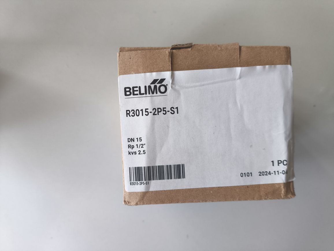 Siłownik obrotowy Belimo LR24A-SR plus zawór trójdrogowy Belimo R3015