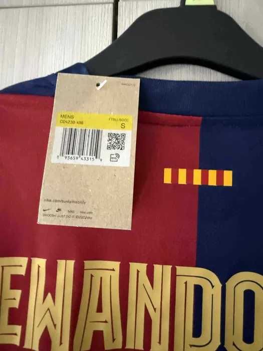 Nowa koszulka piłkarska FC Barcelona 24/25 LEWANDOWSKI rozmiar S