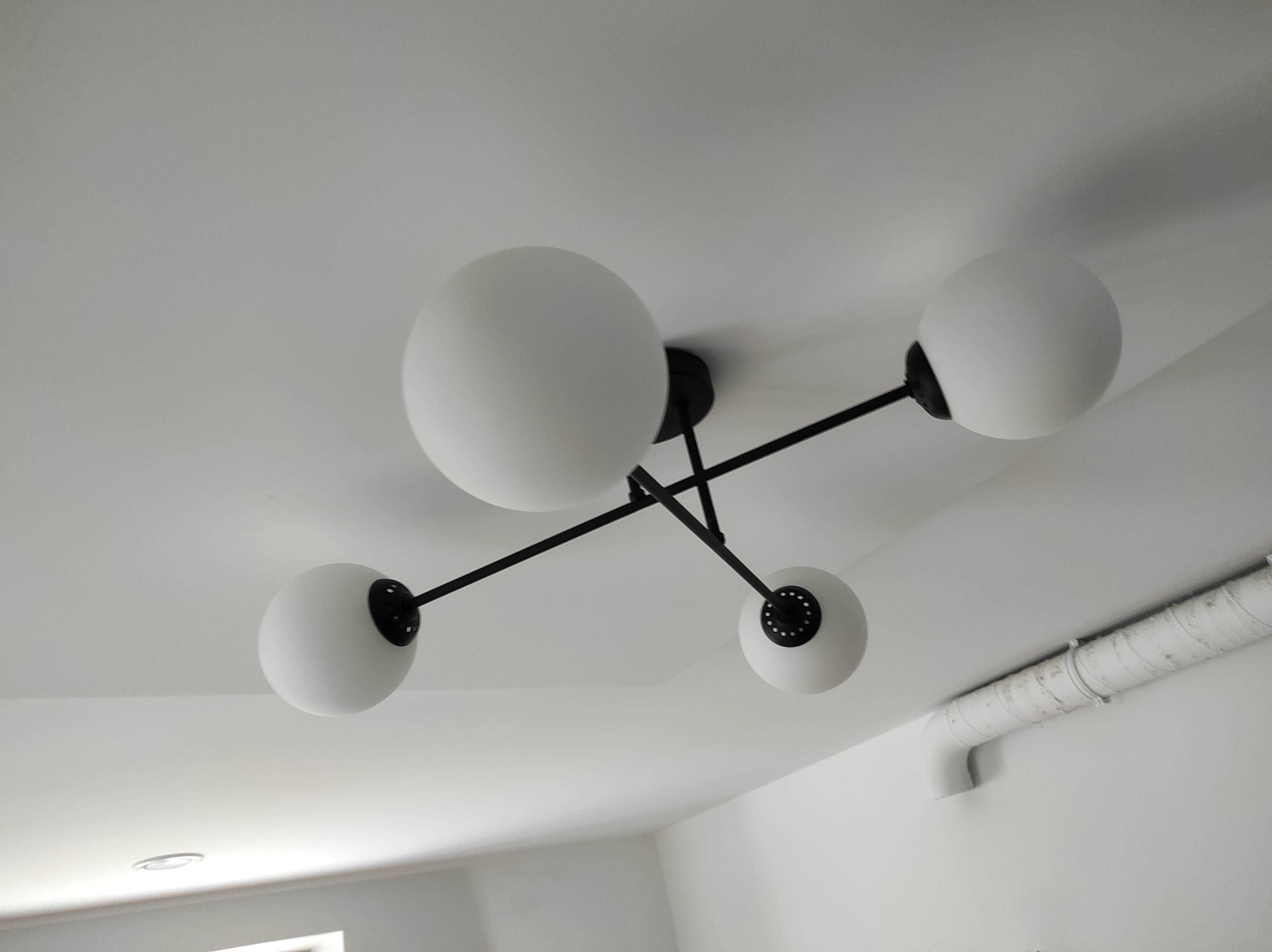 Lampa salon kuchnia pokój na 4 żarówki loft E27