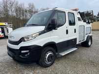 Iveco Daily 70C18 Hi-Matic Pomoc drogowa Holownik 2018r  Holownik Falkom FAW 3000 z wózkiem Collins Dolly