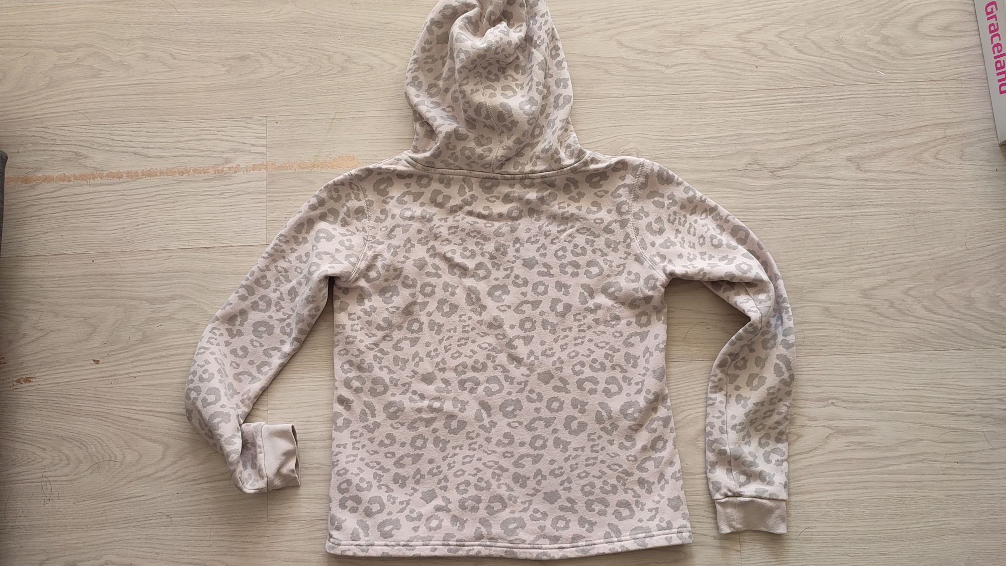 Bluza Review XS pudrowy róż, panterka