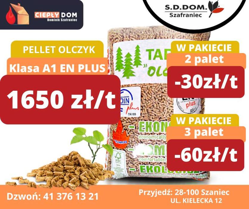 Pellet Olczyk darmowa dostawa już od 1 palety!