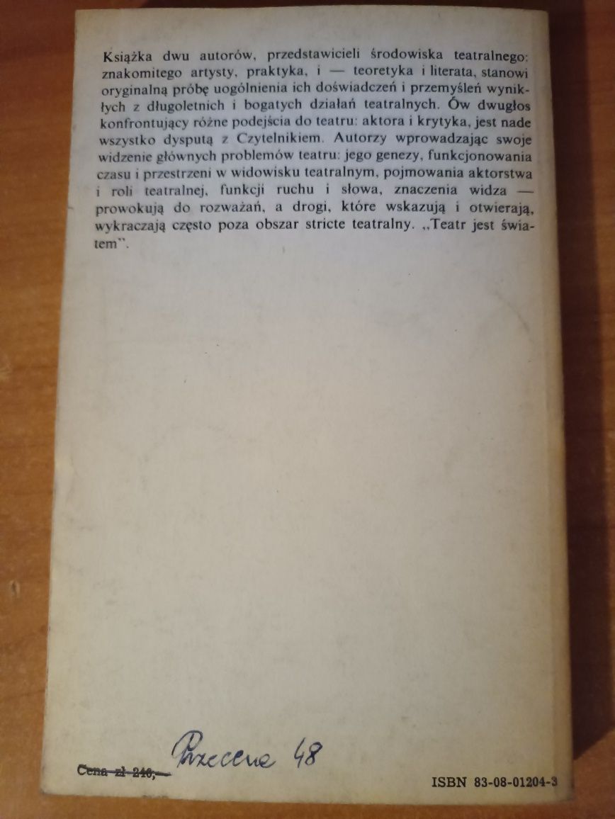 Andrzej Hausbrandt, Gustaw Holoubek "Teatr jest światem"