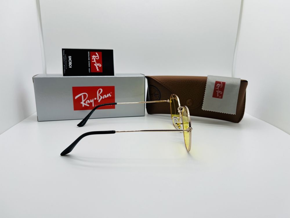 Окуляри для водіїв антифари жовті Ray Ban Jack 3565 Gold|Yellow