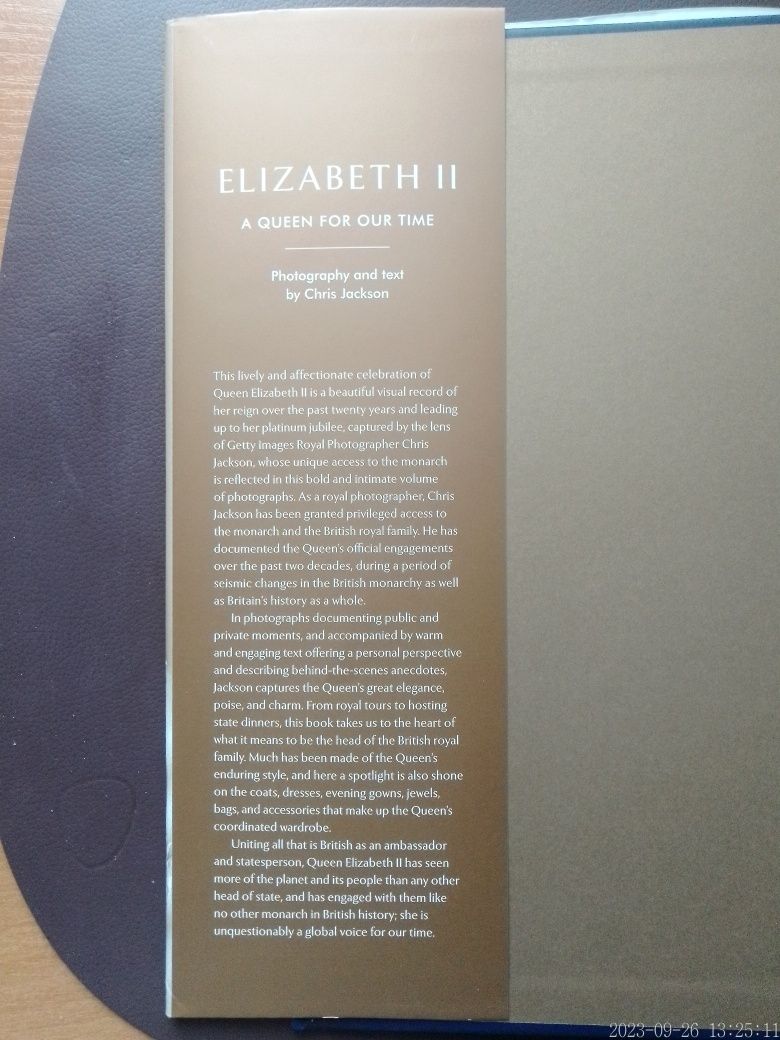 Книга  Elizabeth II:a Queen  for our time.