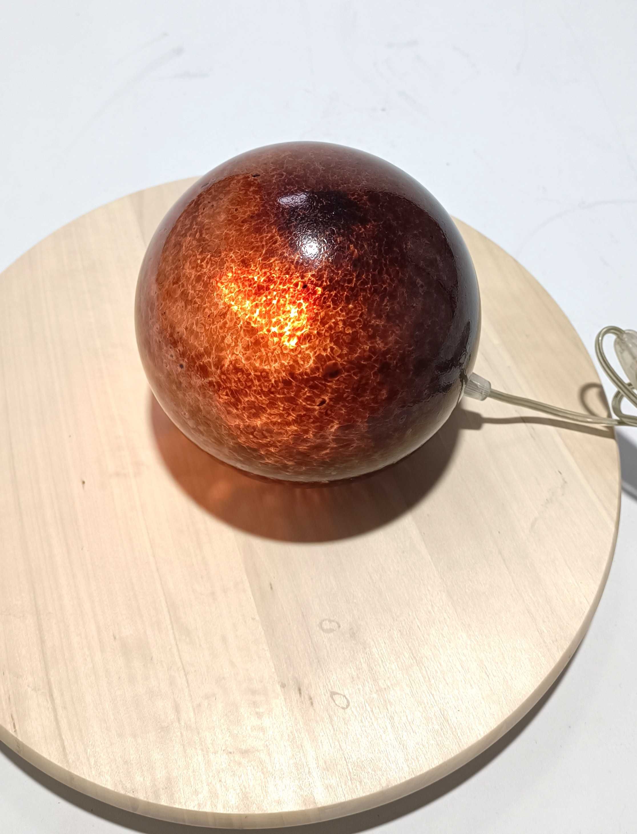 Candeeiro de mesa Globo | preto/castanho