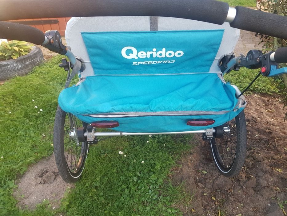 Przyczepka rowerowa Qeridoo 40kg  riksza do roweru wózek