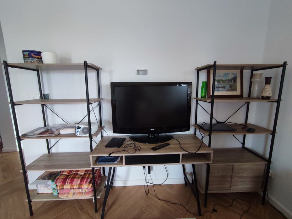 Komplet regały+biurko Jysk loft