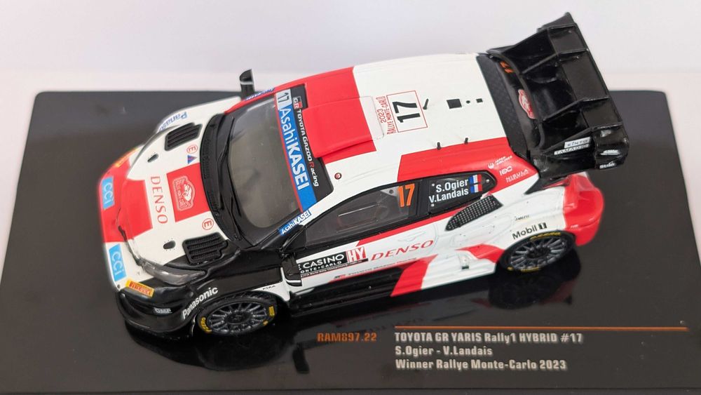 Ixo 1:43 Toyota GR Yaris Rally1 Hybrid WRC Ogier Rali Monte-Carlo 2023