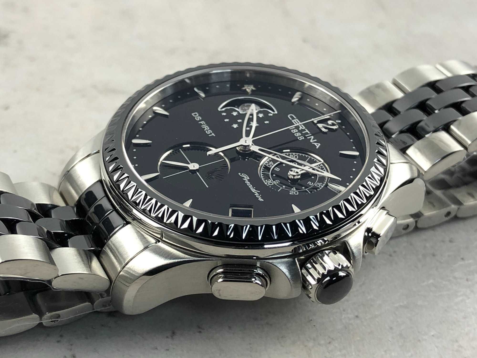 Zegarek Męski Certina DS First Ceramic Moonphase Chronograph