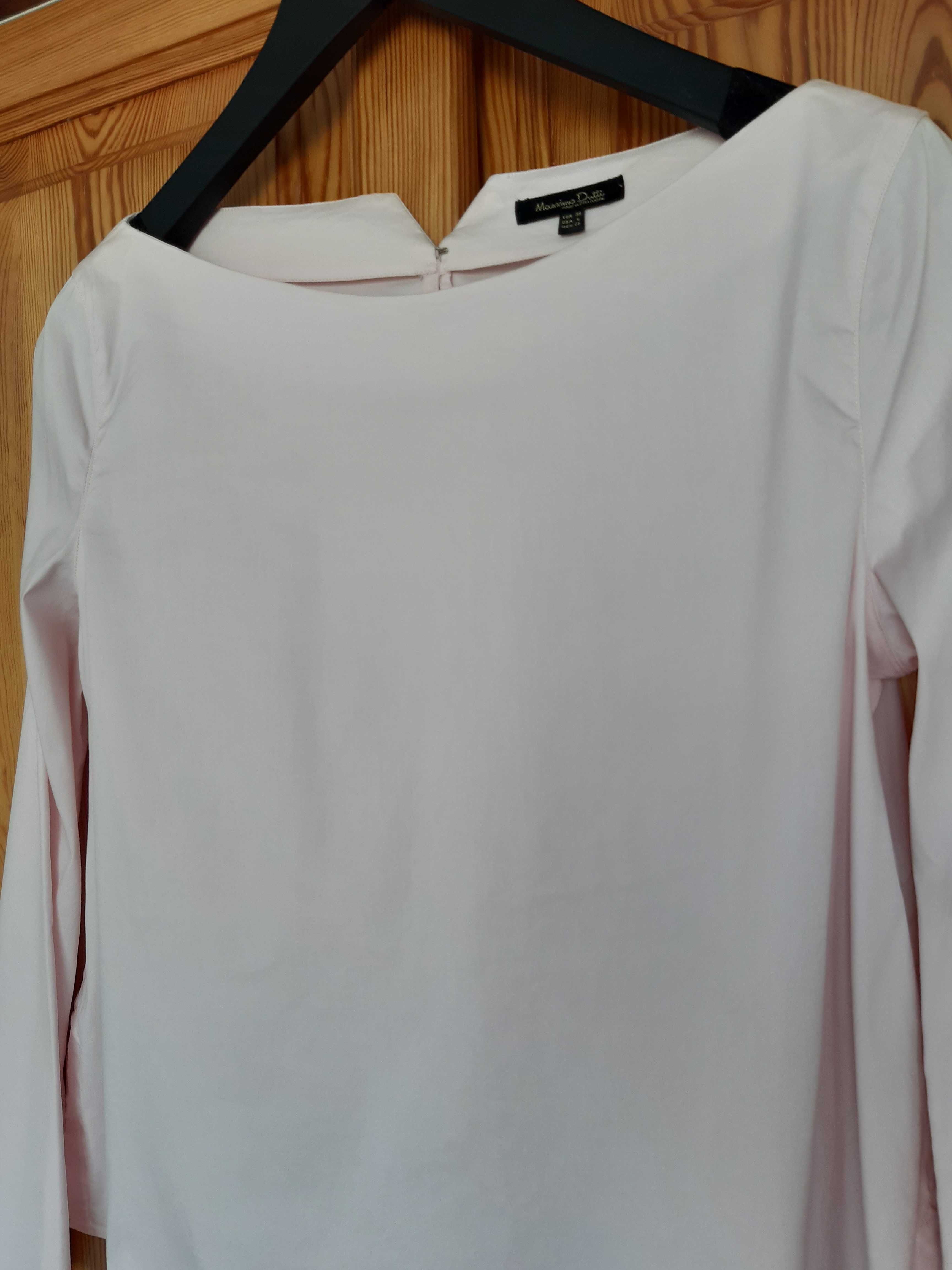 Różowa bluzka koszulowa Massimo Dutti
