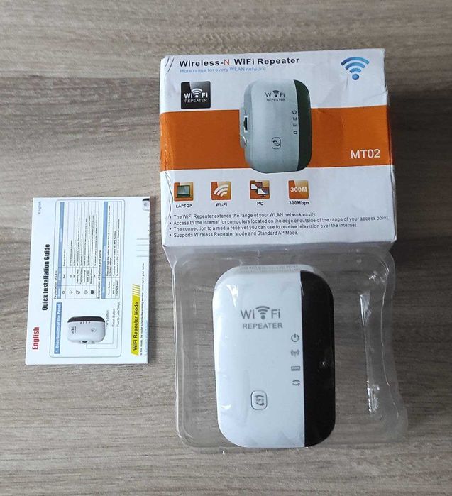Wzmacniacz sygnału Wi-FI Mocny Repeater Access Point Router 300 Mbs