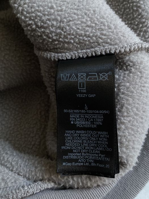 Yeezy x Gap Cropped Polar Fleece Hoodie Unreleased худи флиска изи геп