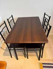 mesas + 4 cadeiras novas paga na casa restaurante cafes particulares