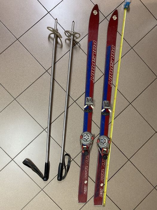 Narty PRL Polsport Epoxy 1200 + kijki  kolekcjonerskie