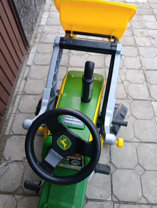 Traktor na pedały John Deere+tur+przyczepa