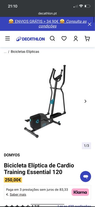 Eliptica domyos 120 decatlon
