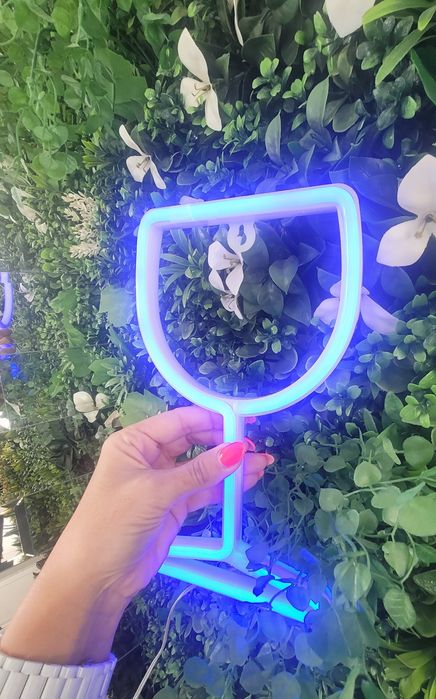 Lampka led Neon kieliszek USB baterie