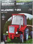Model kartonowy traktor ciągnik Władimirec T-25A z siewnikiem KOS