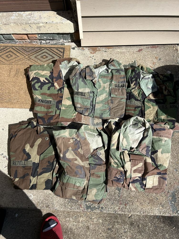 Koszule amerykanskiej armii rozne rozmiary