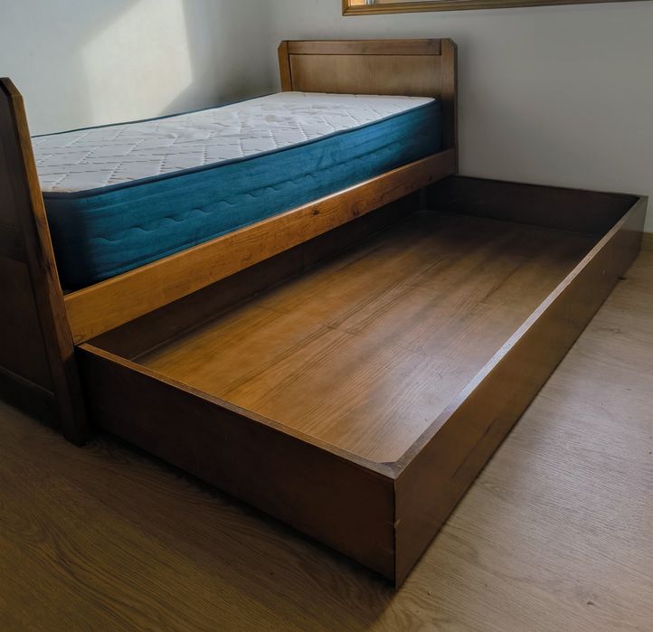 Cama de Pinho com Gavetão