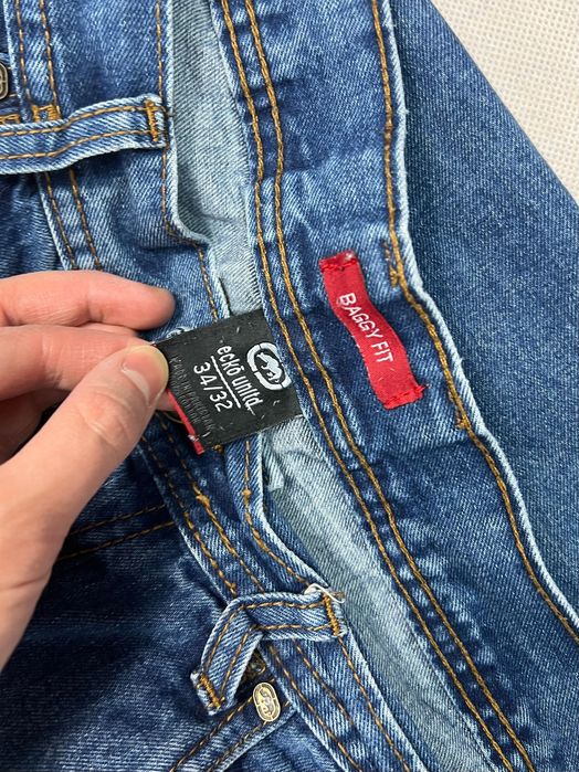 Baggy Spodnie Ecko Unltd big logo y2k vintage