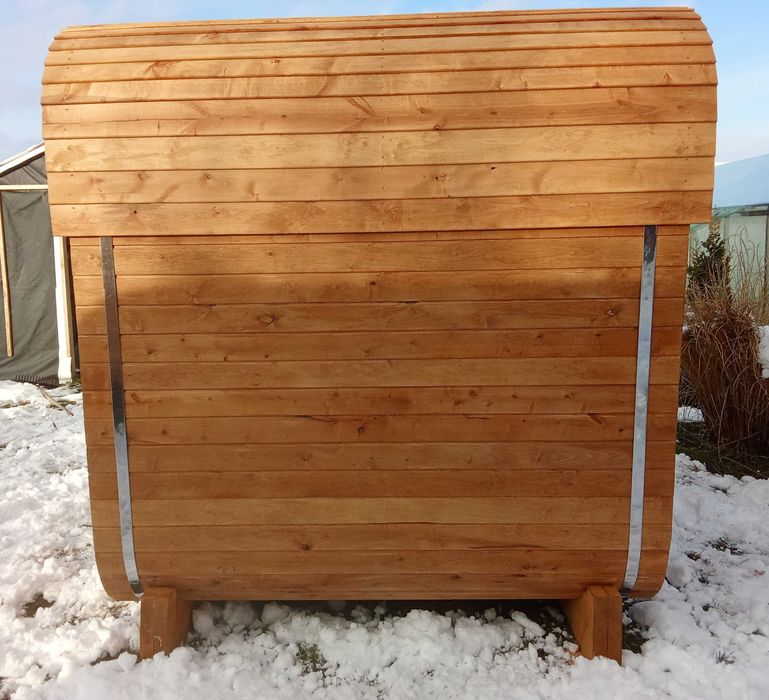 Sauna Quadro z Drewna Olchowego – 215 × 215 × 200 cm