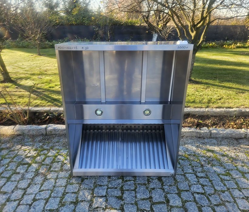 Okap skrzyniowy, okap z nierdzewki, okap gastronomiczny