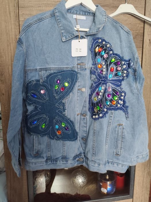 Śliczna katana kurtka jeansowa