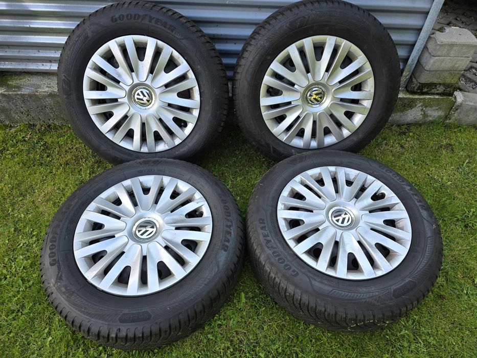 Koła felgi stalowe 5x112 ET47 VW Caddy 15cali opony zimowe