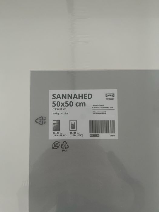 4 sztuki ramek IKEA Sannahed 50x50 cm