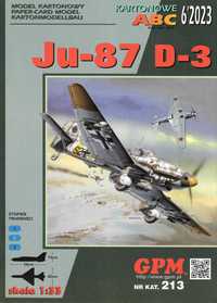 GPM Ju-87 6_2023 nr.622 modelarz model karton 1:33