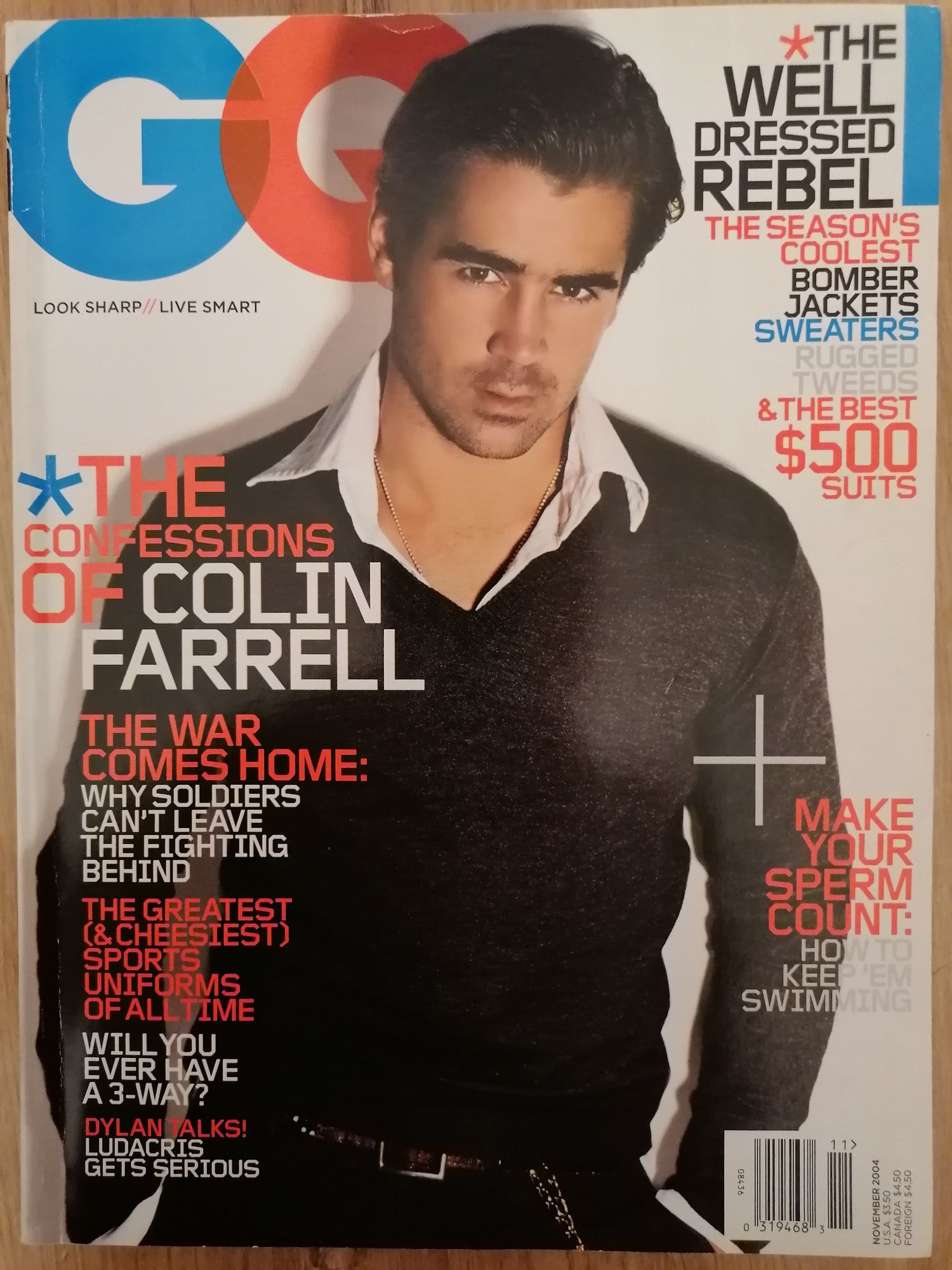 GQ - Colin Farrell - November 2004 - magazyn anglojęzyczny